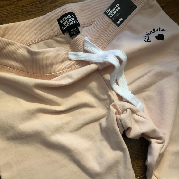 Warm-Up legging jogger pastel pink size Medium NWT - Picture 3 of 3